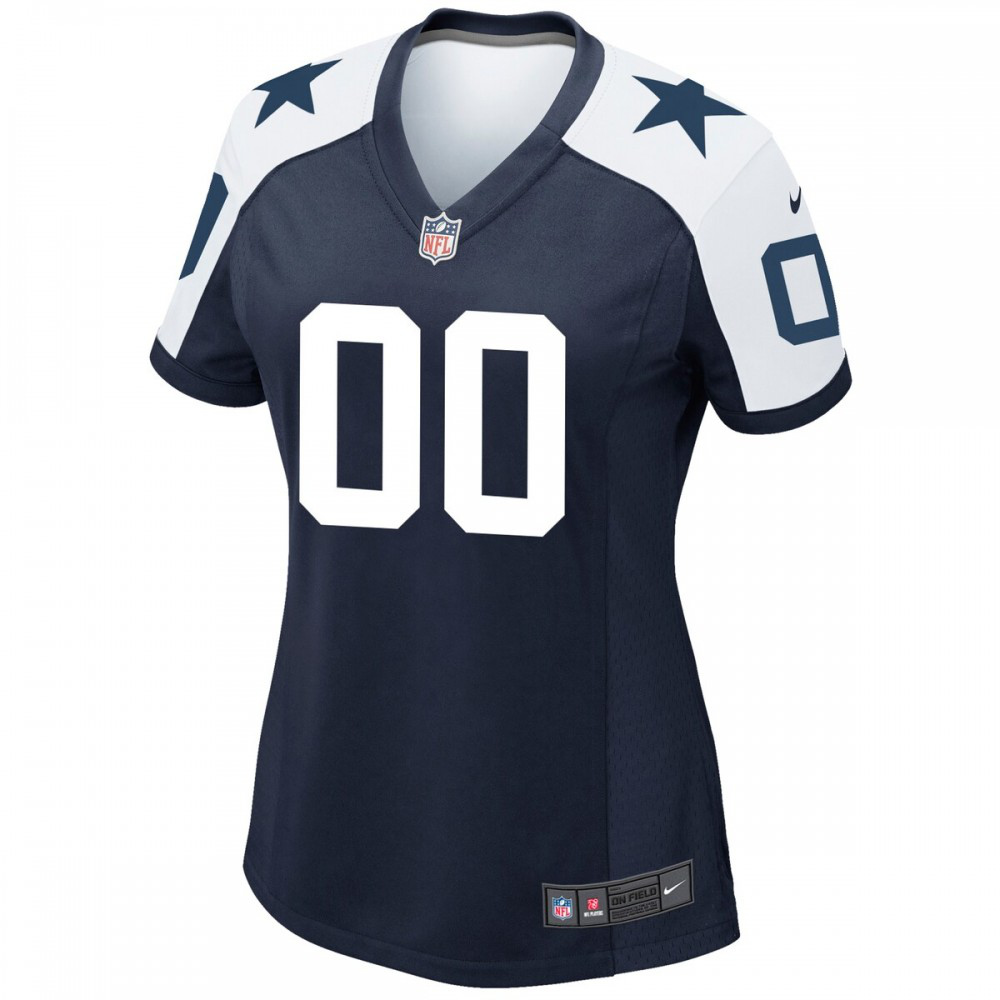 Dallas Cowboys Nike Women's Alternate Custom Game Jersey - Navy-Profan Arena